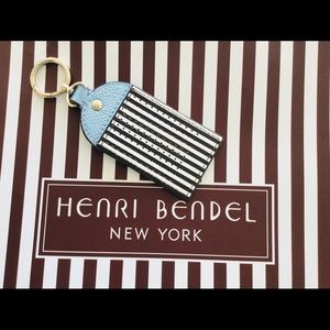 Henri Bendel Luggage tag bag, key fob. NEW